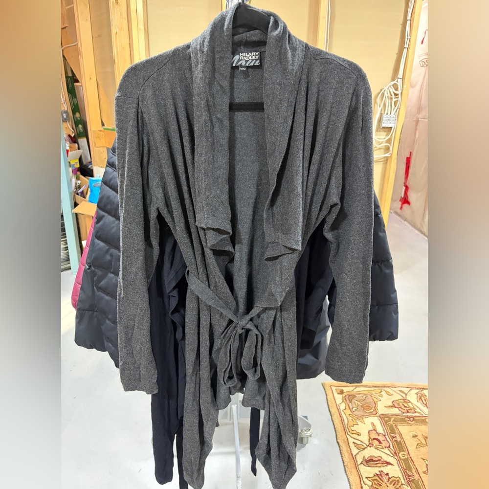 Hilary Radley Charcoal Women's Cardigan
